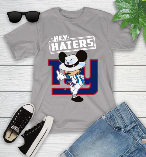 NFL Hey Haters Mickey Football Sports New York Giants Youth T-Shirt 4