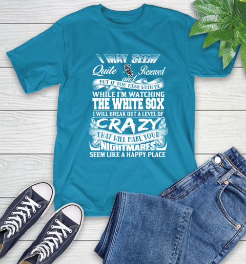 Chicago White MLB Baseball Don't Mess With Me While I'm Watching My Team Sox T-Shirt 9