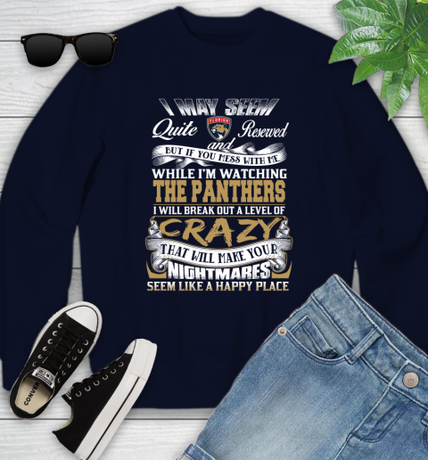 Florida Panthers NHL Hockey Don't Mess With Me While I'm Watching My Team Youth Sweatshirt 2
