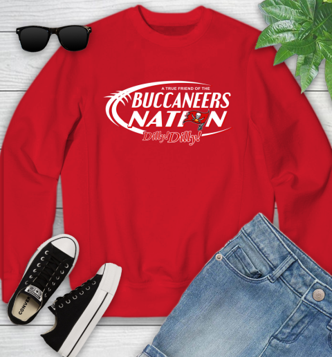 NFL A True Friend Of The Tampa Bay Buccaneers Dilly Dilly Football Sports Youth Sweatshirt 8