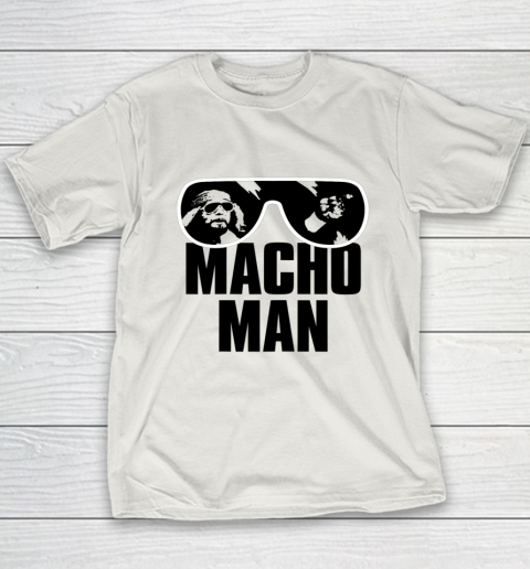 Macho Man Shirt Savage Sunglasses Graphic Youth T-Shirt 13