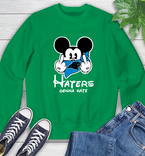 NFL Carolina Panthers Haters Gonna Hate Mickey Mouse Disney Football T Shirt_000 Sweatshirt 7