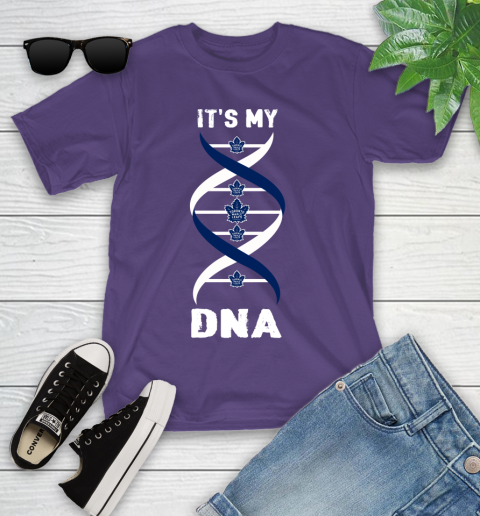 Toronto Maple Leafs NHL Hockey It's My DNA Sports Youth T-Shirt 3