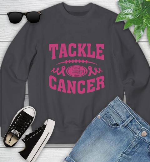 San Francisco 49ers Tackle Breast Cancer Youth Sweatshirt 6