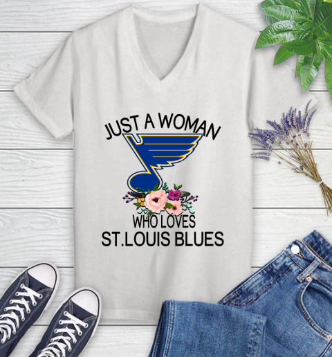 women's blues hockey shirt