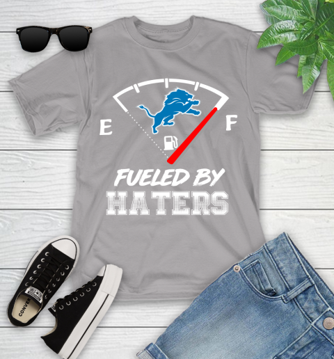 Detroit Lions NFL Football Fueled By Haters Sports Youth T-Shirt 4