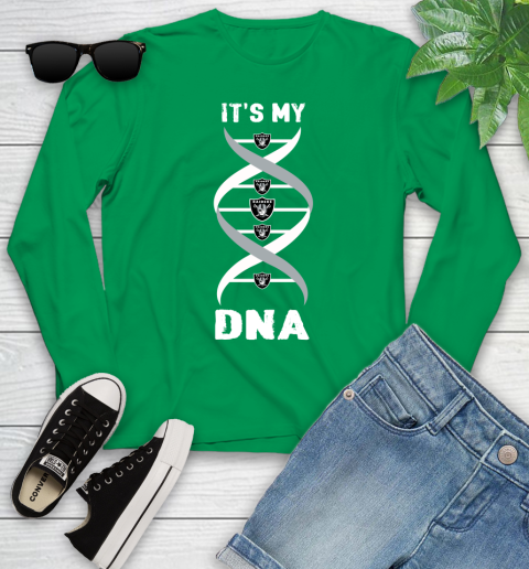 Oakland Raiders NFL Football It's My DNA Sports Youth Long Sleeve 7