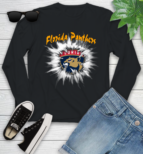 Florida Panthers NHL Hockey Adoring Fan Rip Sports Youth Long Sleeve