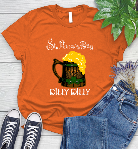 NHL Nashville Predators St Patrick's Day Dilly Dilly Beer Hockey Sports Women's T-Shirt 3