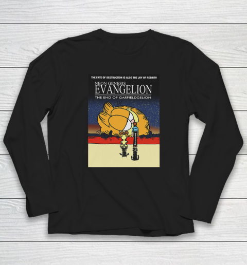 Neon Genesis Evangelion The End Of Garfieldgelion Long Sleeve T-Shirt