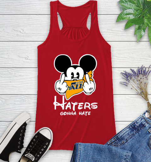 NBA Utah Jazz Haters Gonna Hate Mickey Mouse Disney Basketball T Shirt Racerback Tank 5