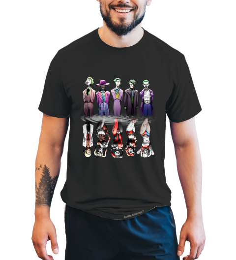Joker T Shirt, Joker Harley Quinn T Shirt, Character Evolution Tshirt, Halloween Gifts