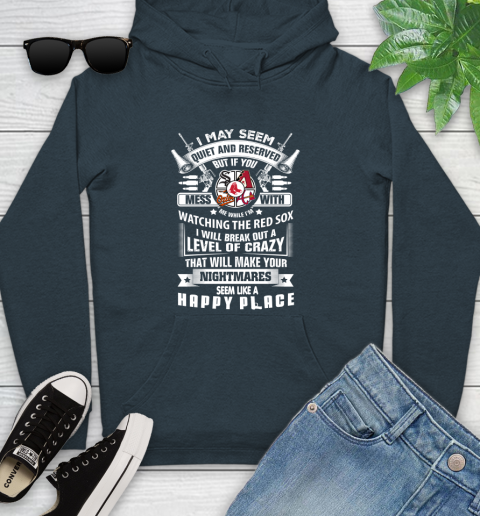 Boston Red Sox MLB Baseball Don't Mess With Me While I'm Watching My Team Sports Youth Hoodie 10