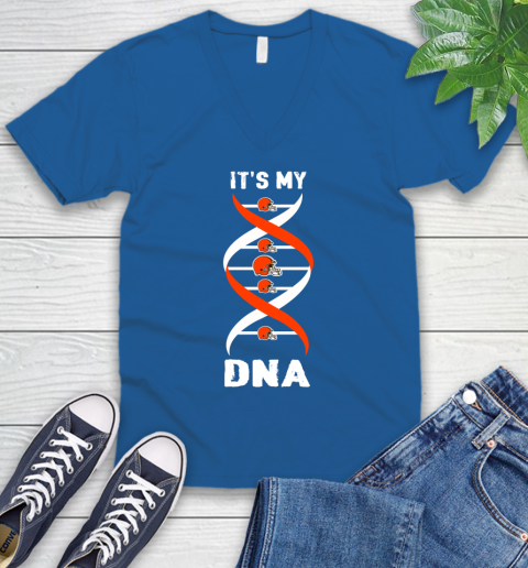 Cleveland Browns NFL Football It's My DNA Sports V-Neck T-Shirt 5
