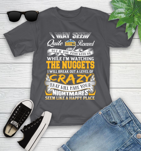 Denver Nuggets NBA Basketball Don't Mess With Me While I'm Watching My Team Youth T-Shirt 6