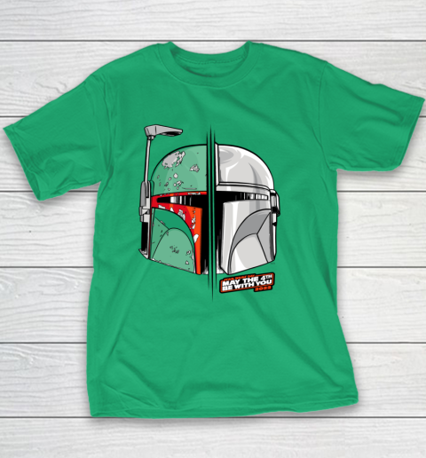 Star Wars Mando and Boba Fett May the 4th Be With You Youth T-Shirt 4