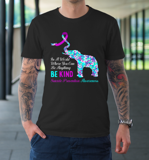 In A World Be Kind Support Suicide Prevention Awareness T-Shirt