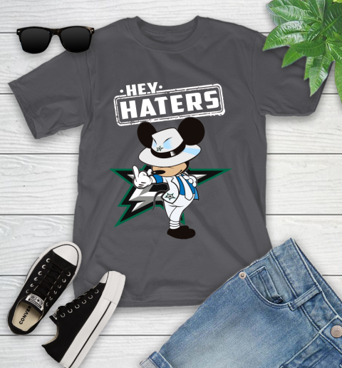 NHL Hey Haters Mickey Hockey Sports Dallas Stars Youth T-Shirt 6