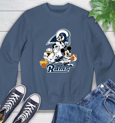 NFL Los Angeles Rams Mickey Mouse Donald Duck Goofy Football Shirt Sweatshirt 8
