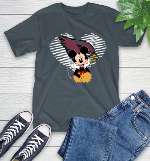 NFL Arizona Cardinals The Heart Mickey Mouse Disney Football T Shirt_000 T-Shirt 10