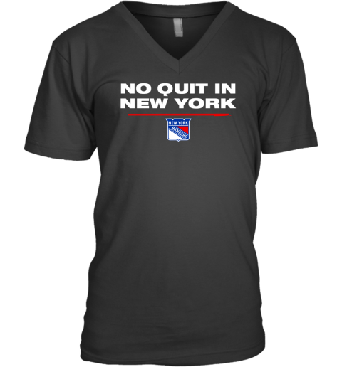 No Quit In New York V-Neck T-Shirt