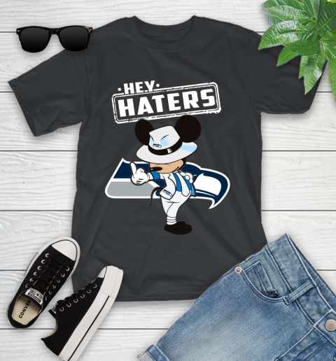 NFL Hey Haters Mickey Football Sports Seattle Seahawks Youth T-Shirt
