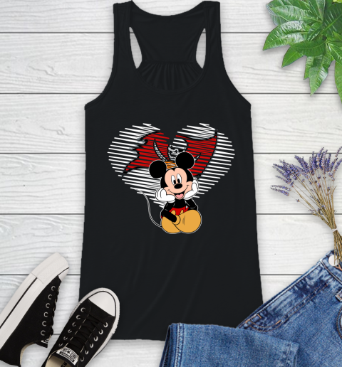 NFL Tampa Bay Buccaneers The Heart Mickey Mouse Disney Football T Shirt_000 Racerback Tank