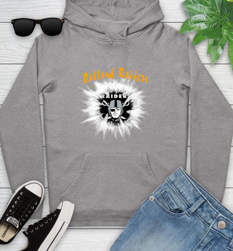 Oakland Raiders NFL Football Adoring Fan Rip Sports Youth Hoodie 6