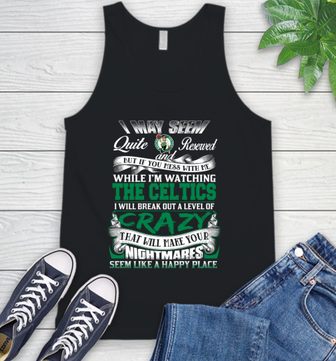 Boston Celtics NBA Basketball Don't Mess With Me While I'm Watching My Team Tank Top