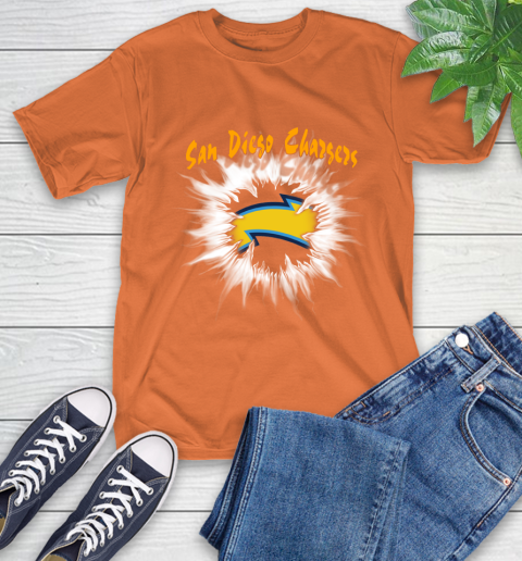 San Diego Chargers NFL Football Adoring Fan Rip Sports T-Shirt 4