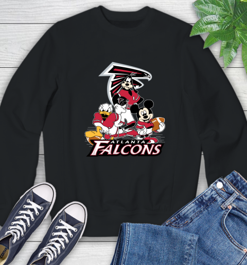NFL Atlanta Falcons Mickey Mouse Donald Duck Goofy Football Shirt Sweatshirt