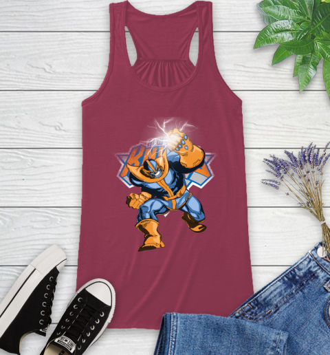 New York Knicks NBA Basketball Thanos Avengers Infinity War Marvel Racerback Tank 7