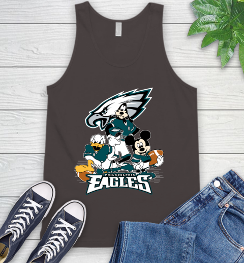 NFL Philadelphia Eagles Mickey Mouse Donald Duck Goofy Football Shirt Tank Top 6