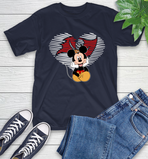 NFL Tampa Bay Buccaneers The Heart Mickey Mouse Disney Football T Shirt_000 T-Shirt 3