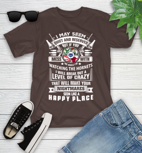 Charlotte Hornets NBA Basketball Don't Mess With Me While I'm Watching My Team Sports Youth T-Shirt 7