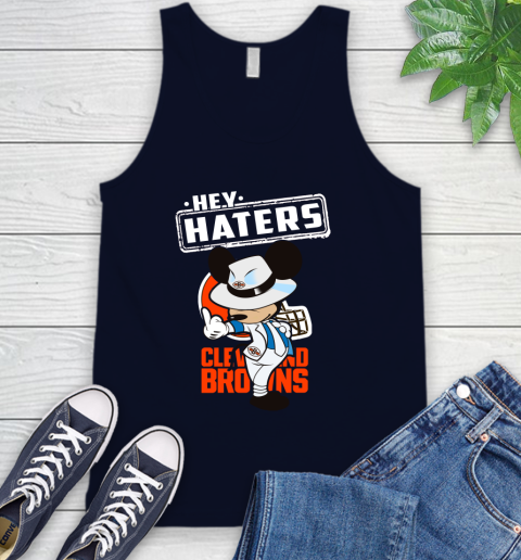NFL Hey Haters Mickey Football Sports Cleveland Browns Tank Top 2