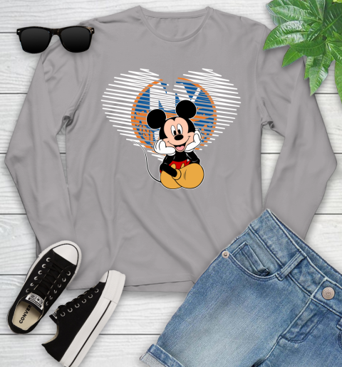 NHL New York Islanders The Heart Mickey Mouse Disney Hockey Youth Long Sleeve 5