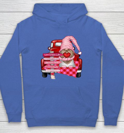 Valentine Vintage Red Truck Gnomes You And Me Valentines Day Hoodie 14