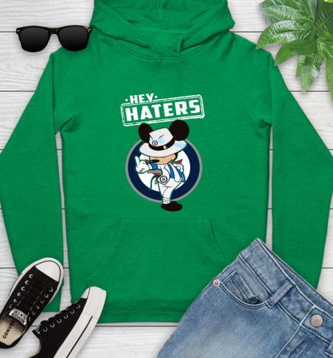 NHL Hey Haters Mickey Hockey Sports Winnipeg Jets Youth Hoodie 9