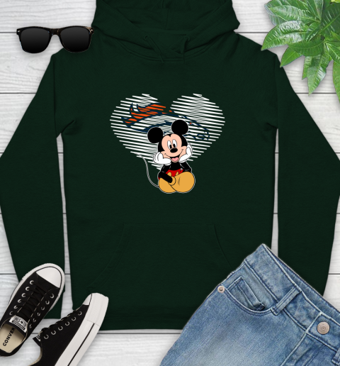 NFL Denver Broncos The Heart Mickey Mouse Disney Football T Shirt_000 Youth Hoodie 14