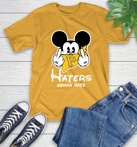 MLB Pittsburgh Pirates Haters Gonna Hate Mickey Mouse Disney Baseball T Shirt_000 T-Shirt 2