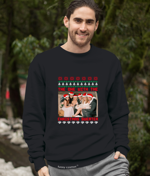 Friends TV Show Ugly Sweater T Shirt, Friends Characters T Shirt, The One With The Christmas Sweater Tshirt, Christmas Gifts