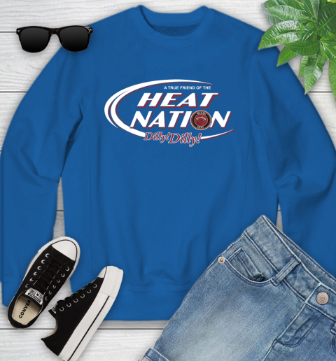 NBA A True Friend Of The Miami Heat Dilly Dilly Basketball Sports Youth Sweatshirt 7