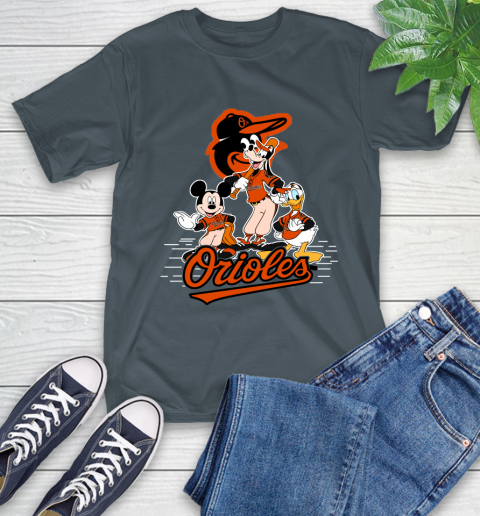 MLB Baltimore Orioles Mickey Mouse Donald Duck Goofy Baseball T Shirt T-Shirt 10