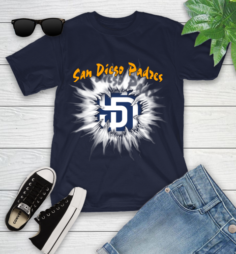 San Diego Padres MLB Baseball Adoring Fan Rip Sports Youth T-Shirt 2