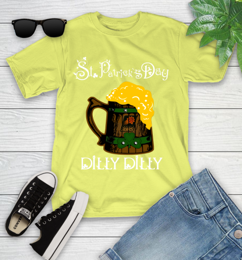 NBA Phoenix Suns St Patrick's Day Dilly Dilly Beer Basketball Sports Youth T-Shirt 10