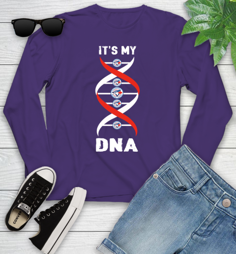 Toronto Blue Jays MLB Baseball It's My DNA Sports Youth Long Sleeve 4
