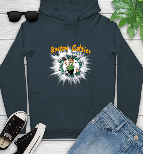 Boston Celtics NBA Basketball Rip Sports Youth Hoodie 10