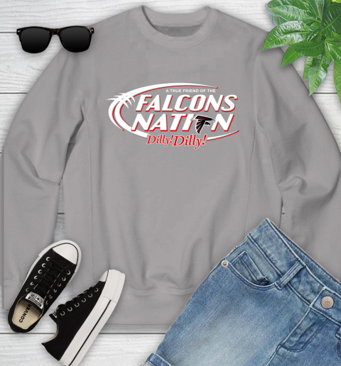 NFL A True Friend Of The Atlanta Falcons Dilly Dilly Football Sports Youth Sweatshirt 3
