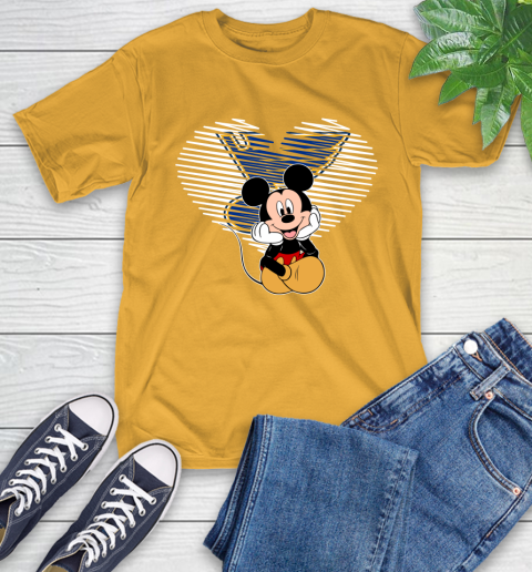 NHL St.Louis Blues The Heart Mickey Mouse Disney Hockey T-Shirt 2